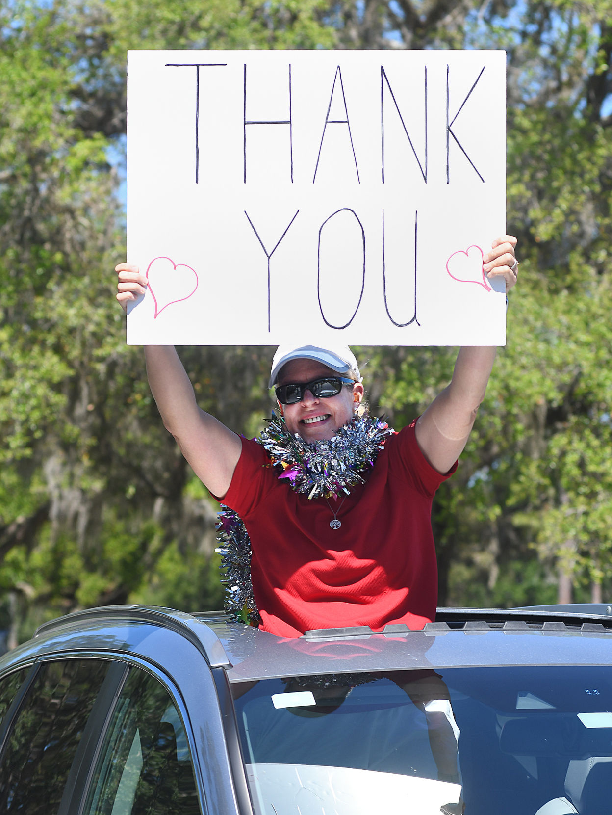 Crystal River Rotary drive-by appreciation at Bayfront Seven Rivers Hospital